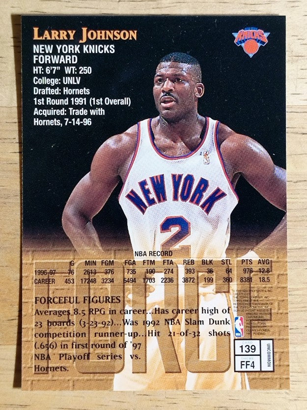 1997-98 Finest #139 Larry Johnson S