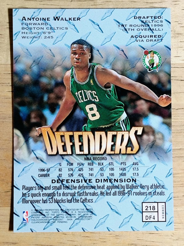 1997-98 Finest #218 Antoine Walker B