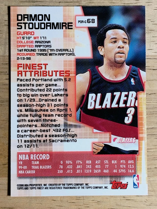 2000-01 Finest #68 Damon Stoudamire