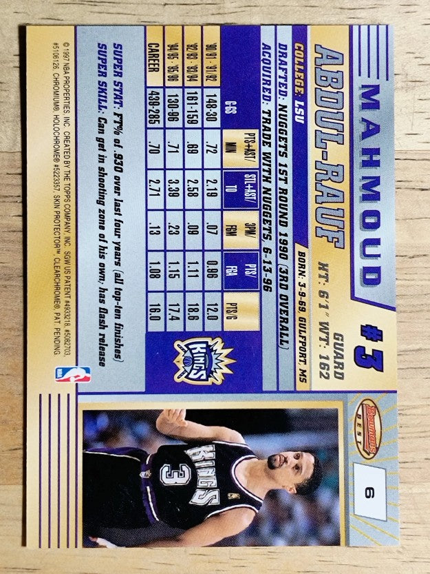 1996-97 Bowman's Best #6 Mahmoud Abdul-Rauf