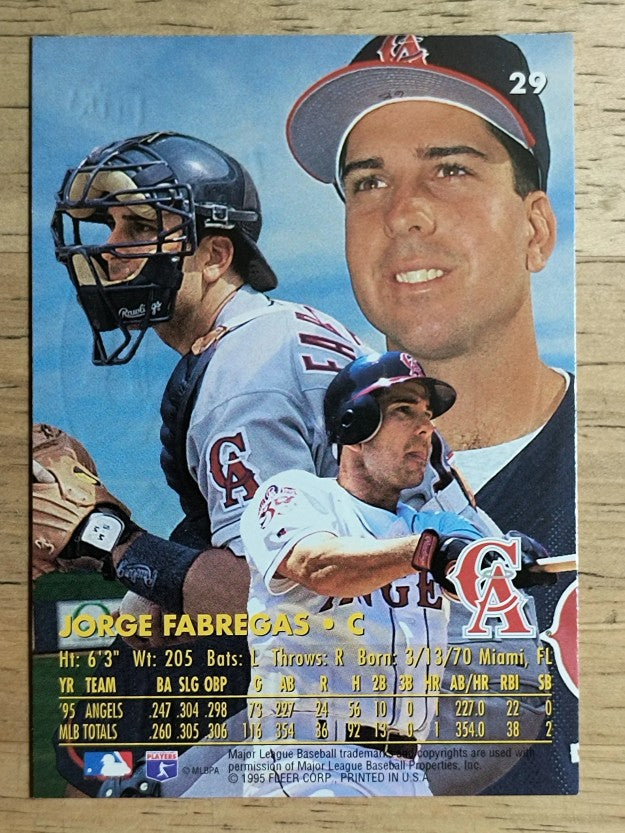 1996 Ultra Gold Medallion #29 Jorge Fabregas