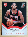 2013-14 Prestige #199 Allen Crabbe RC