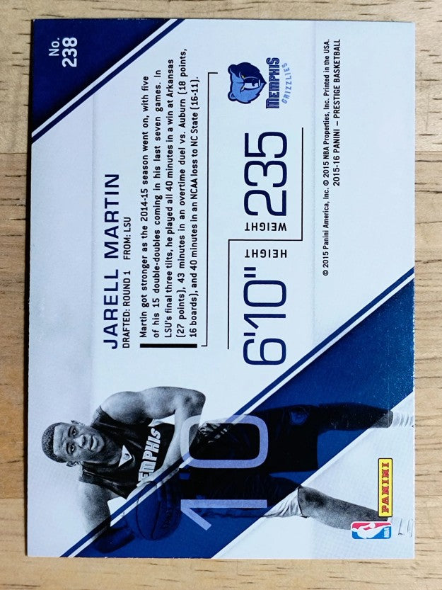 2015-16 Prestige #238 Jarell Martin RC