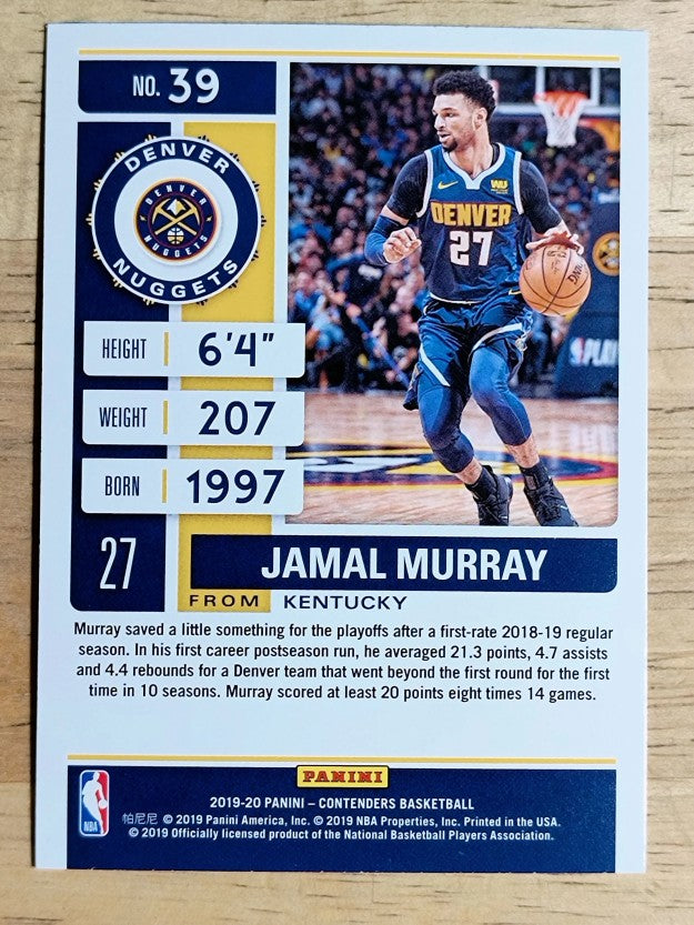 2019-20 Panini Contenders #39 Jamal Murray