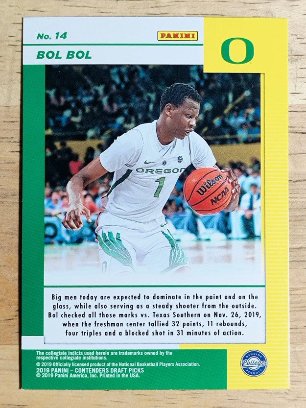 2019-20 Panini Contenders Draft Picks Game Day Tickets #14 Bol Bol
