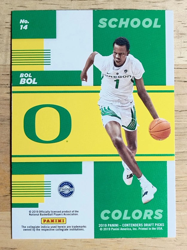 2019-20 Panini Contenders Draft Picks School Colors #14 Bol Bol