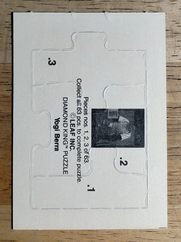 1990 Leaf Yogi Berra Puzzle #1 Berra Puzzle 1-3