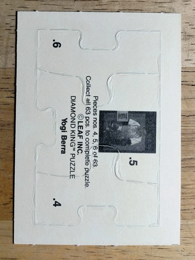 1990 Leaf Yogi Berra Puzzle #4 Berra Puzzle 4-6
