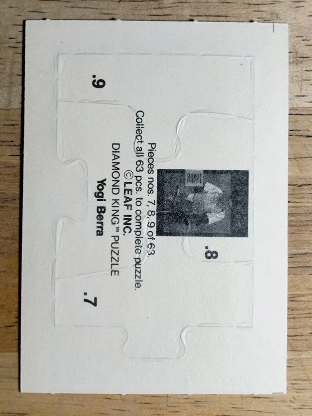 1990 Leaf Yogi Berra Puzzle #7 Berra Puzzle 7-9