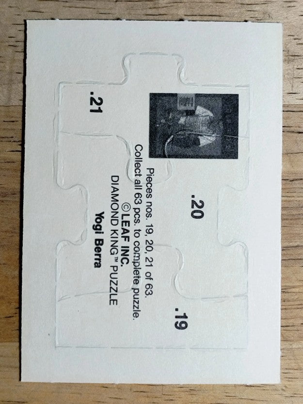 1990 Leaf Yogi Berra Puzzle #19 Berra Puzzle 19-21