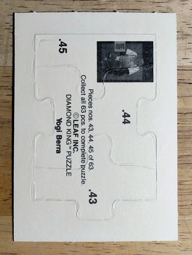 1990 Leaf Yogi Berra Puzzle #43 Berra Puzzle 43-45