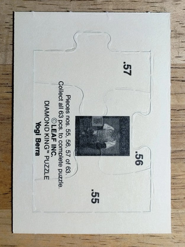 1990 Leaf Yogi Berra Puzzle #55 Berra Puzzle 55-57