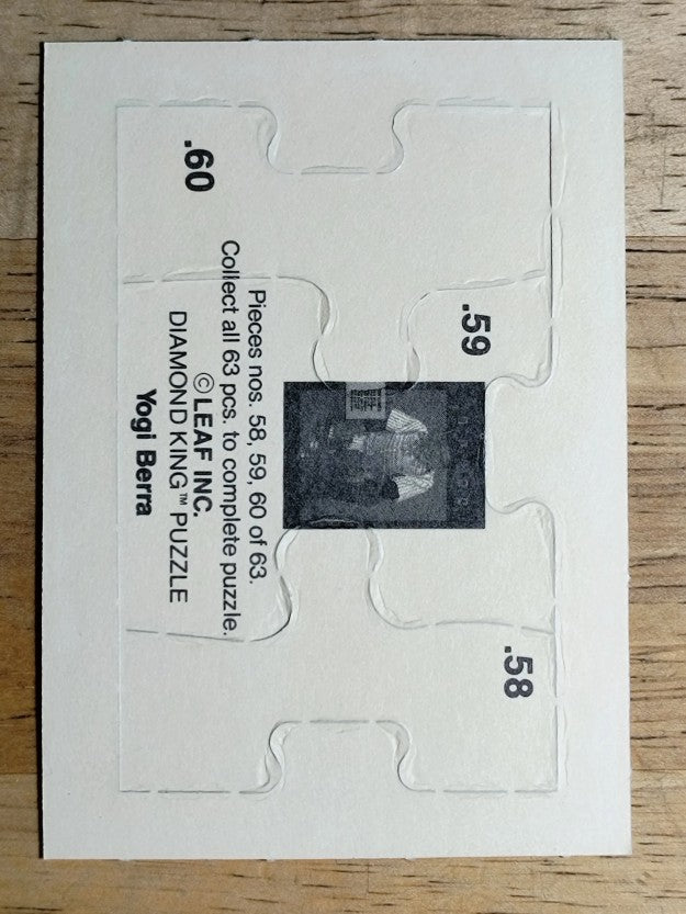 1990 Leaf Yogi Berra Puzzle #58 Berra Puzzle 58-60