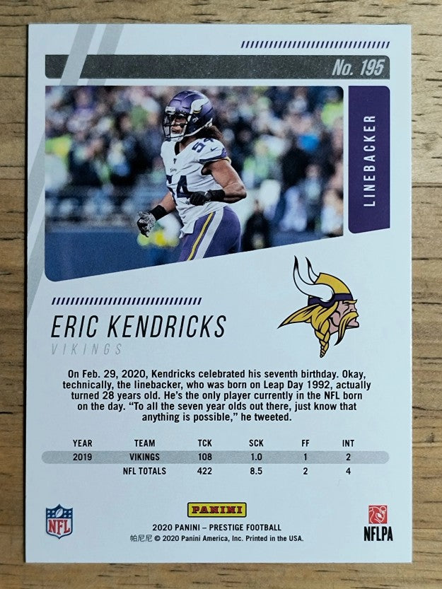 2020 Prestige #195 Eric Kendricks