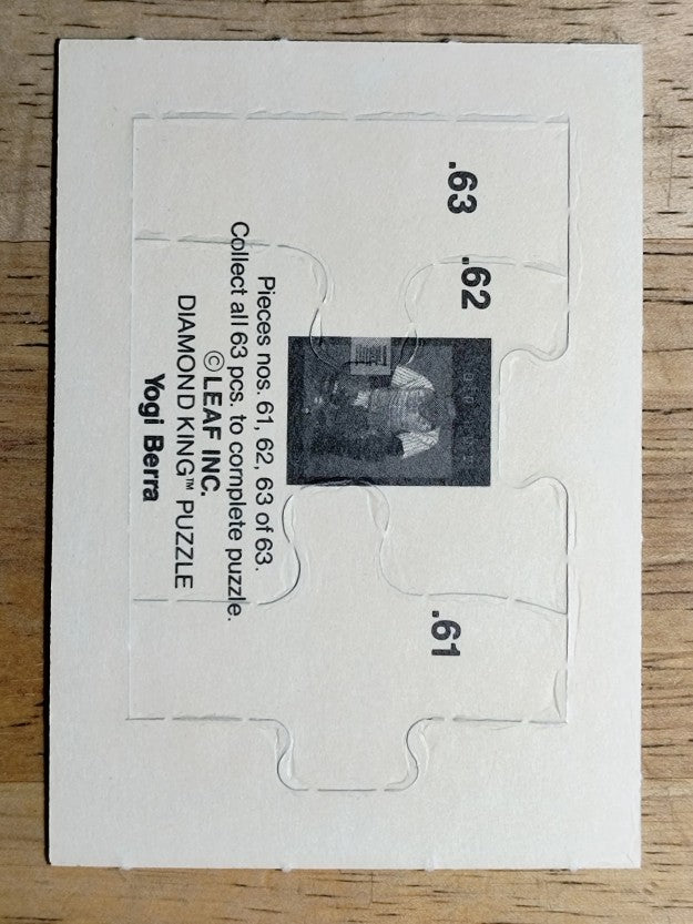 1990 Leaf Yogi Berra Puzzle #61 Berra Puzzle 61-63