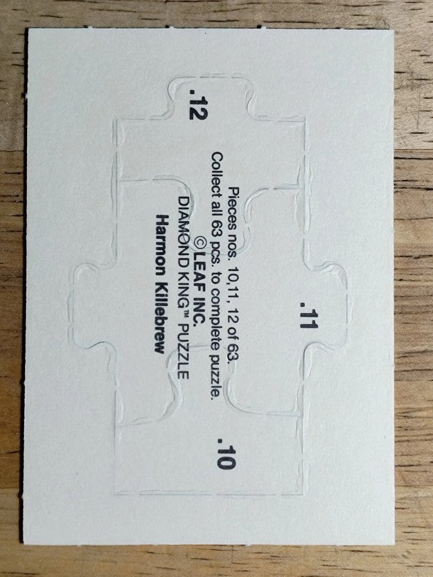 1991 Donruss Harmon Killebrew Puzzle #10 Killebrew Puzzle 10-12
