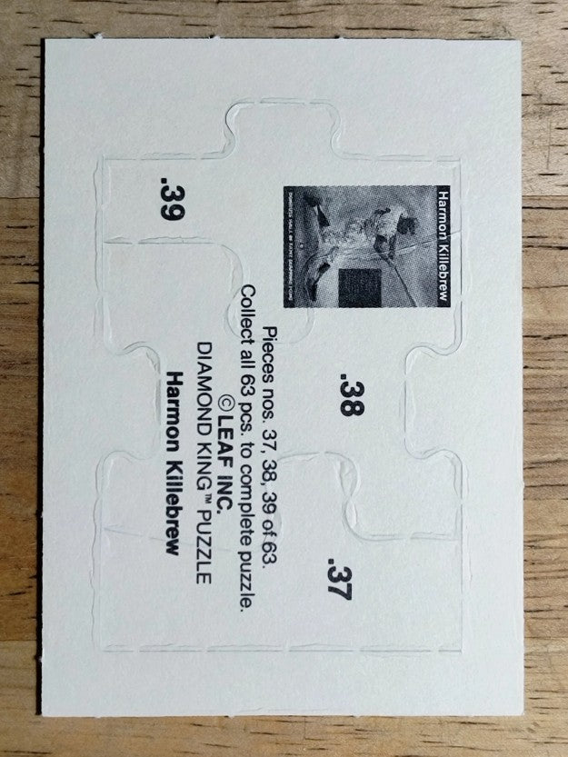 1991 Donruss Harmon Killebrew Puzzle #37 Killebrew Puzzle 37-39