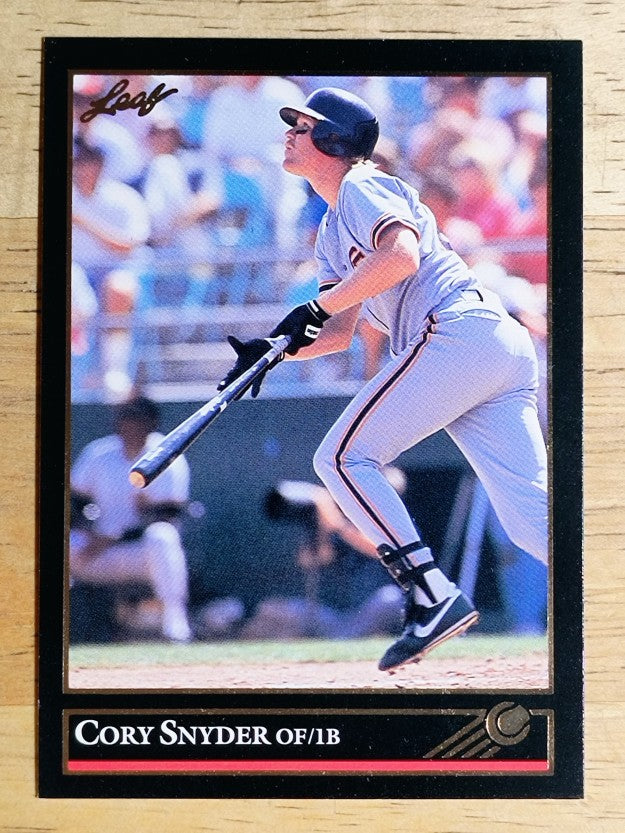 1992 Leaf Black Gold #188 Cory Snyder