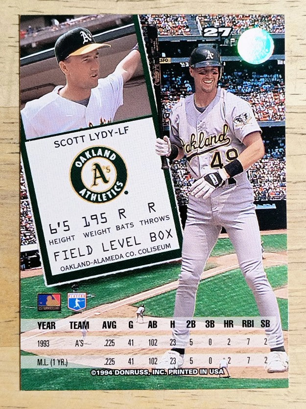 1994 Leaf #27 Scott Lydy