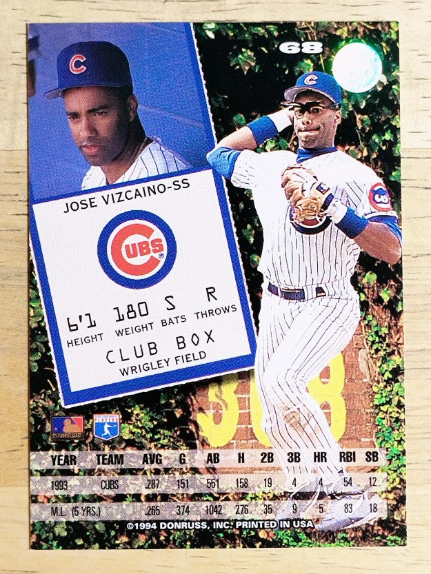 1994 Leaf #68 Jose Vizcaino