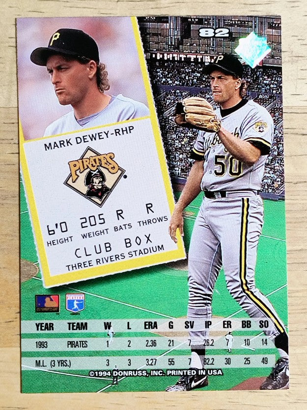 1994 Leaf #82 Mark Dewey