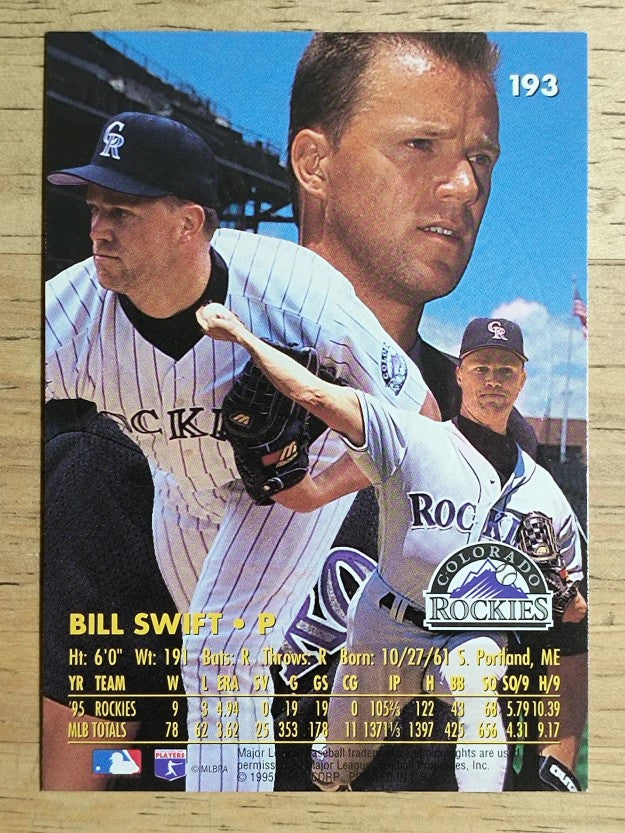 1996 Ultra Gold Medallion #193 Bill Swift