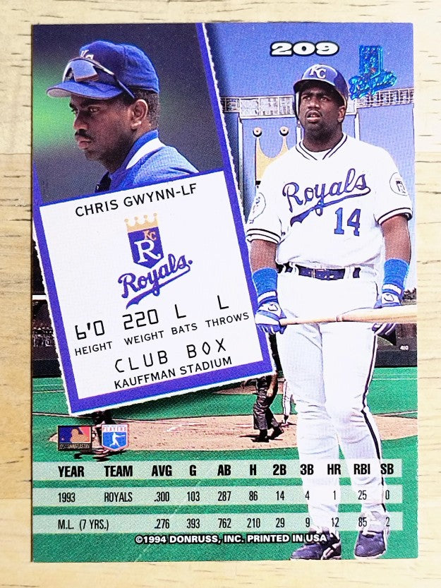 1994 Leaf #209 Chris Gwynn
