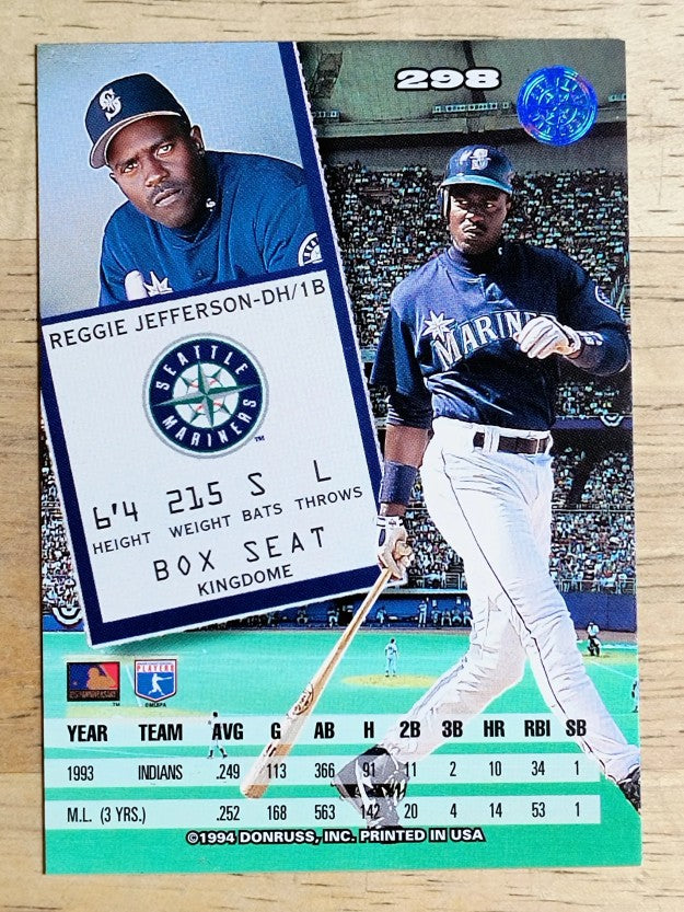 1994 Leaf #298 Reggie Jefferson