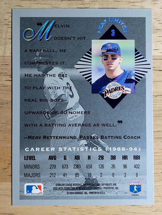 1994 Leaf Limited Rookies #3 Melvin Nieves