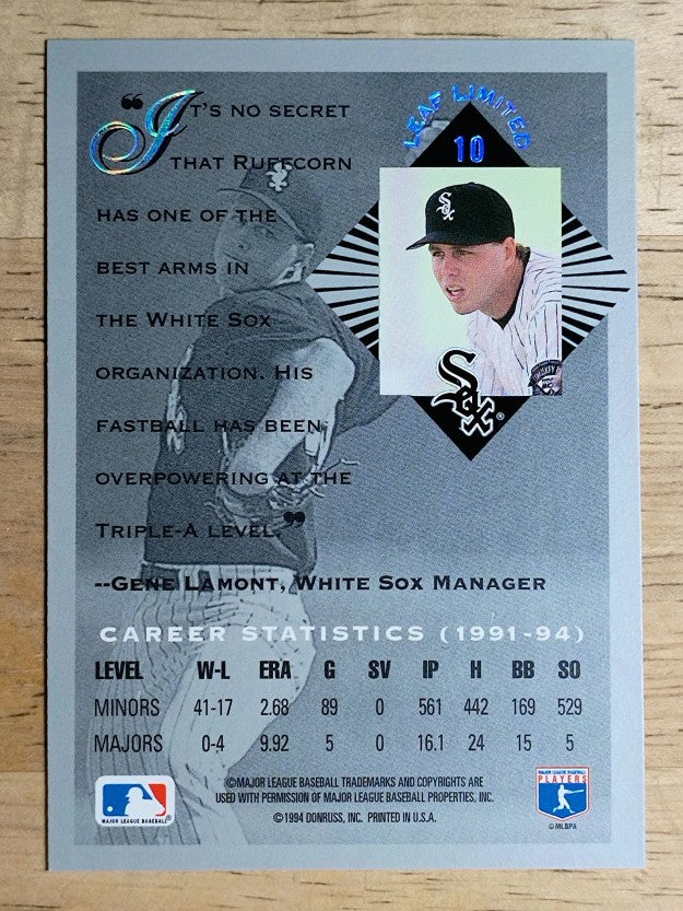 1994 Leaf Limited Rookies #10 Scott Ruffcorn