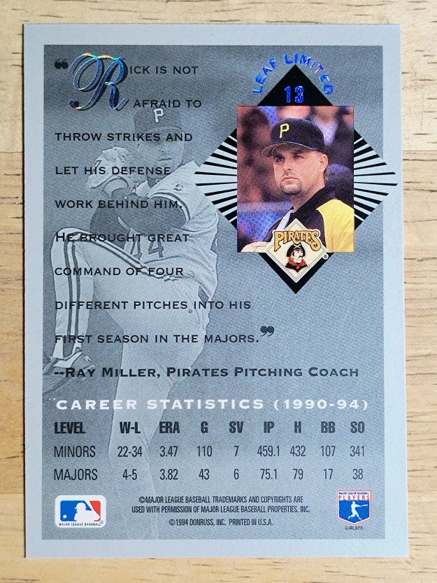 1994 Leaf Limited Rookies #13 Rick White