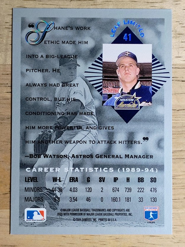 1994 Leaf Limited Rookies #41 Shane Reynolds