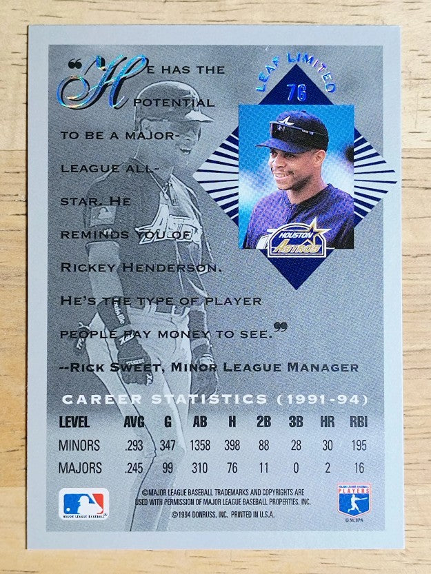 1994 Leaf Limited Rookies #76 James Mouton