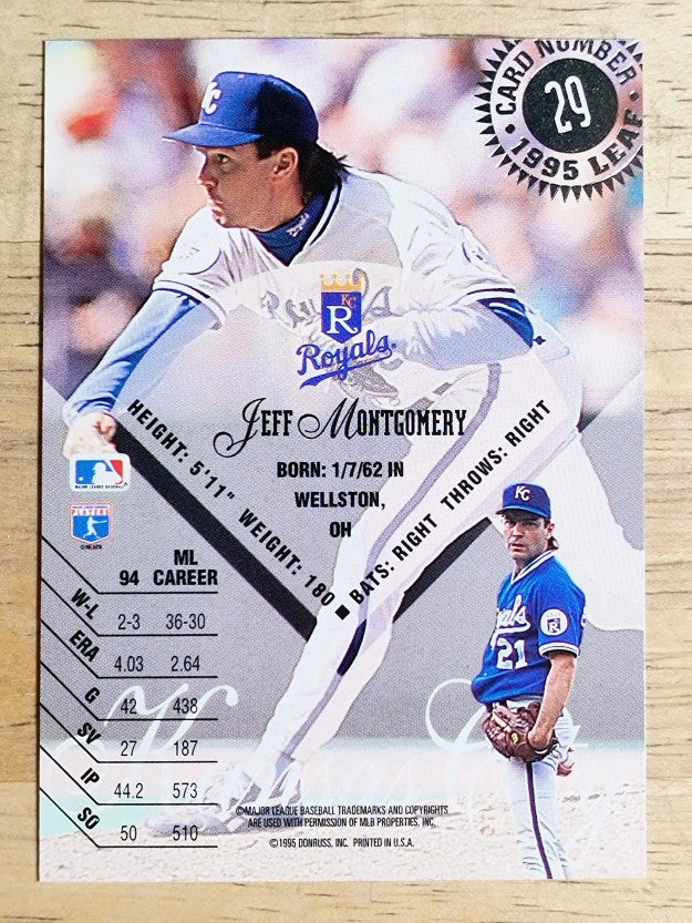 1995 Leaf #29 Jeff Montgomery
