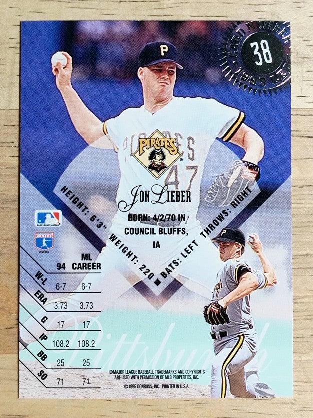 1995 Leaf #38 Jon Lieber