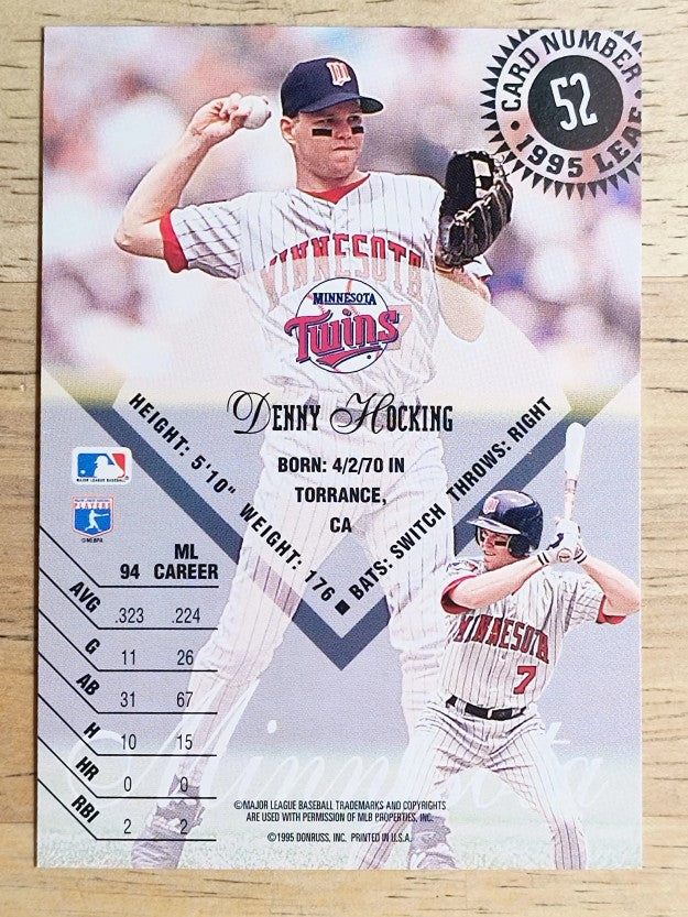 1995 Leaf #52 Denny Hocking