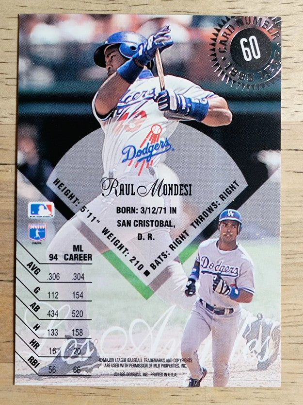 1995 Leaf #60 Raul Mondesi