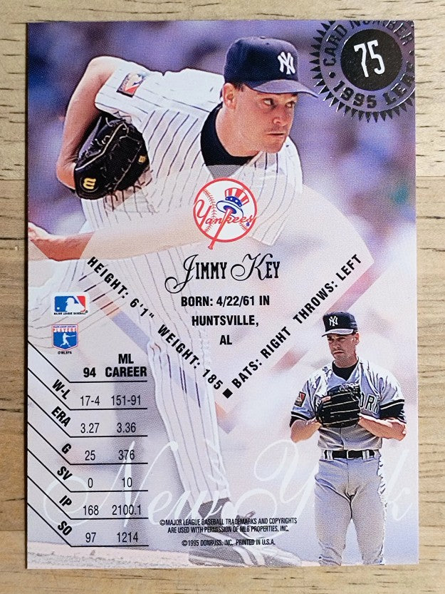 1995 Leaf #75 Jimmy Key