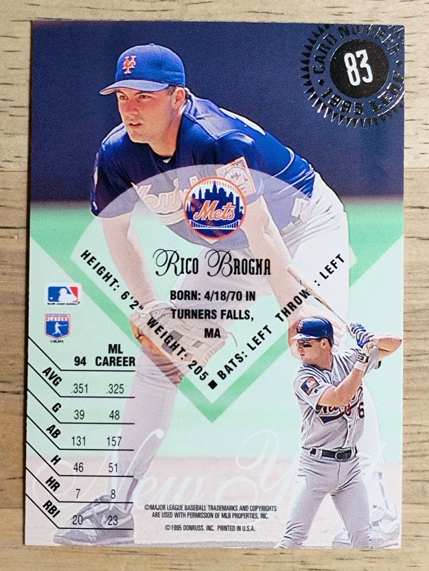 1995 Leaf #83 Rico Brogna