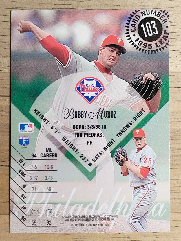 1995 Leaf #103 Bobby Munoz