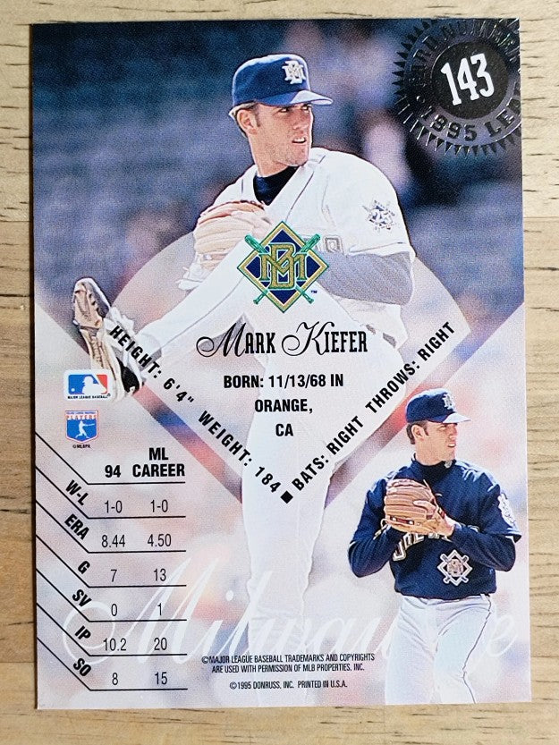 1995 Leaf #143 Mark Kiefer