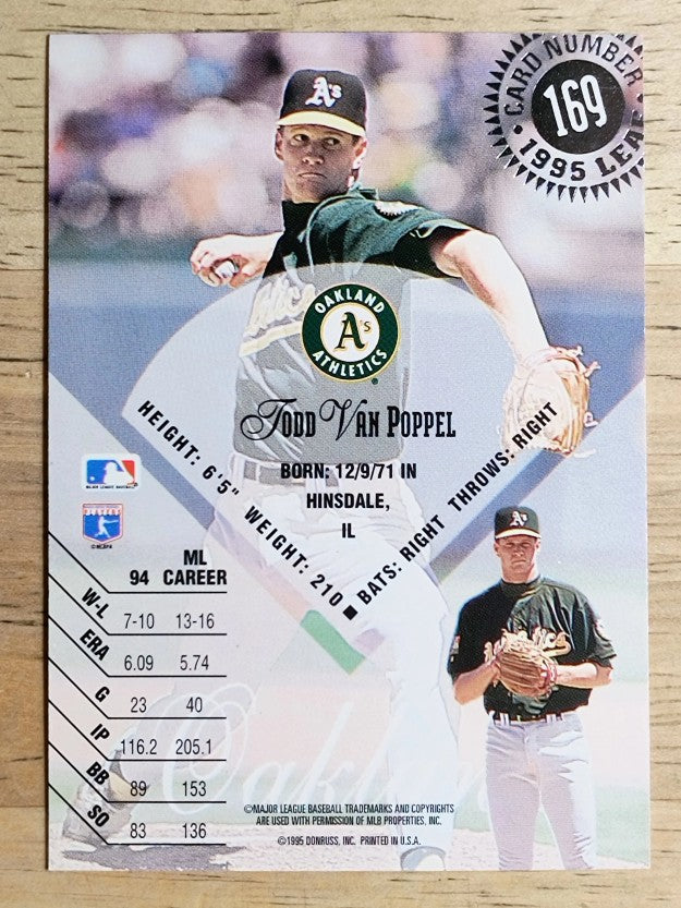 1995 Leaf #169 Todd Van Poppel