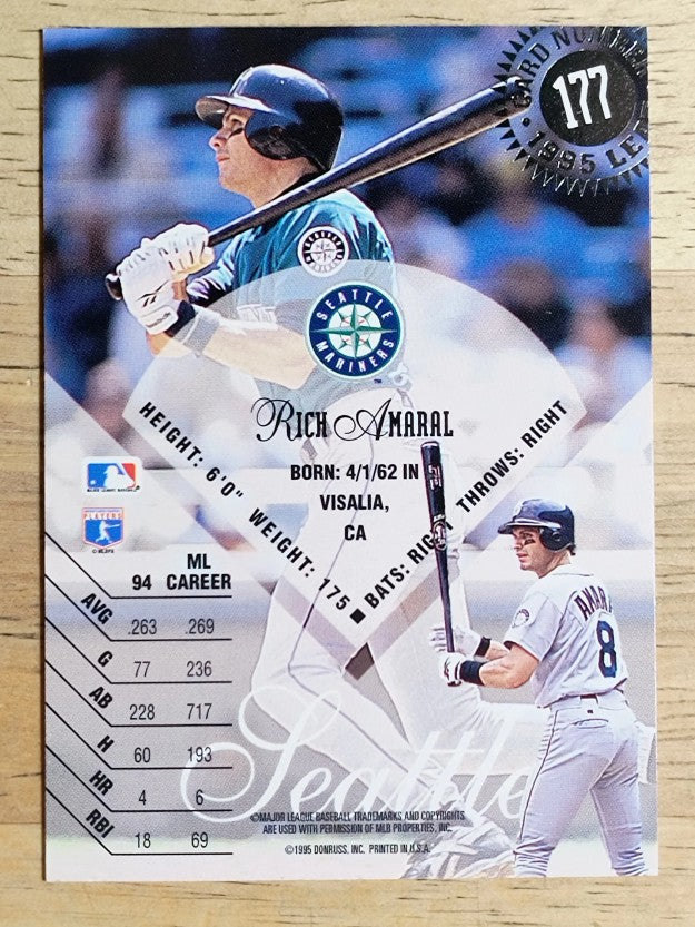 1995 Leaf #177 Rich Amaral