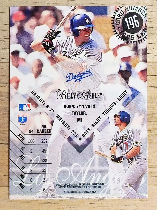 1995 Leaf #196 Billy Ashley