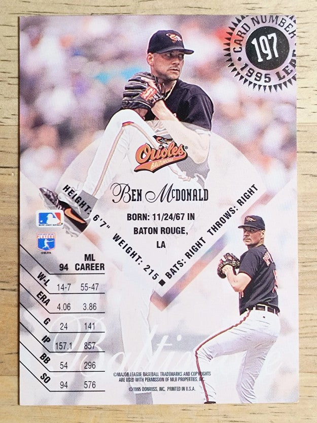 1995 Leaf #197 Ben McDonald
