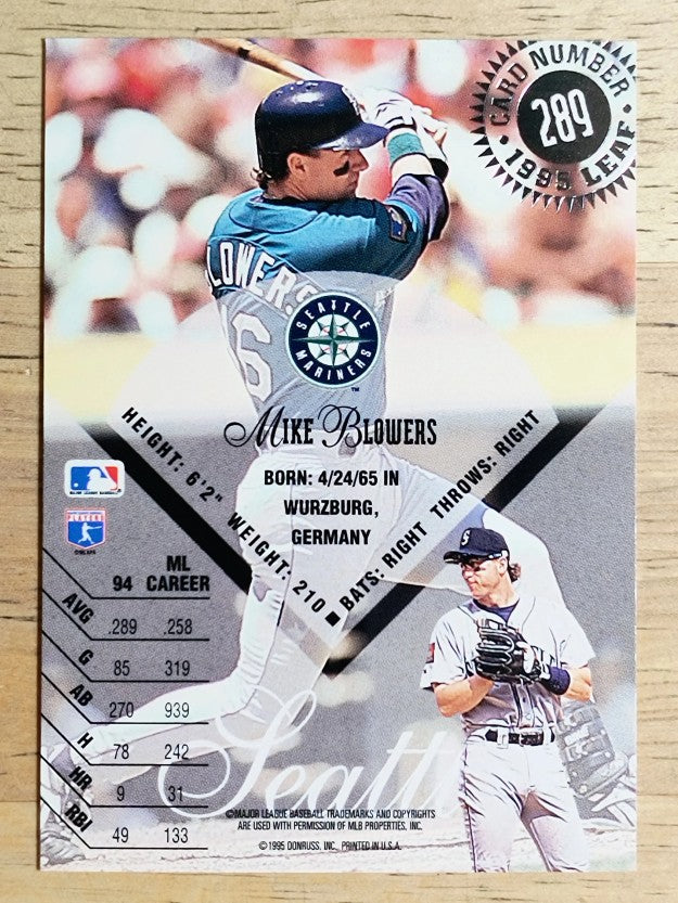 1995 Leaf #289 Mike Blowers