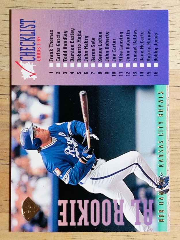 1995 Leaf Checklists #1 Bob Hamelin