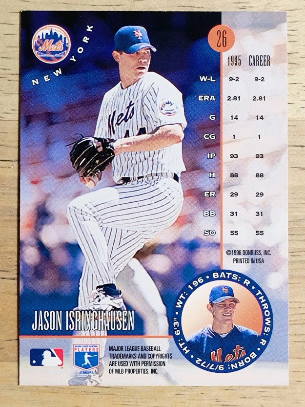 1996 Leaf #26 Jason Isringhausen