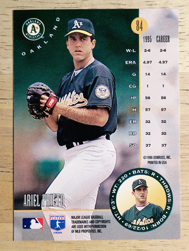 1996 Leaf #84 Ariel Prieto