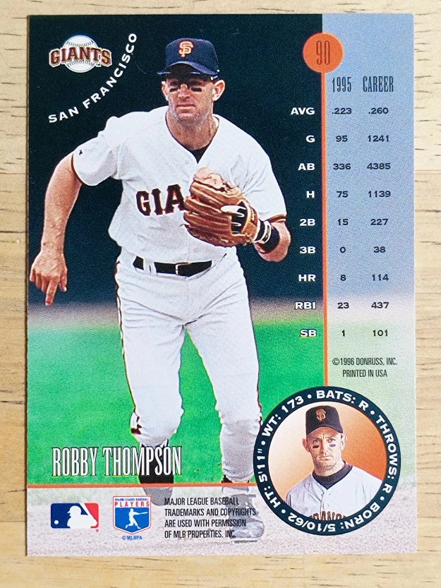 1996 Leaf #90 Robby Thompson